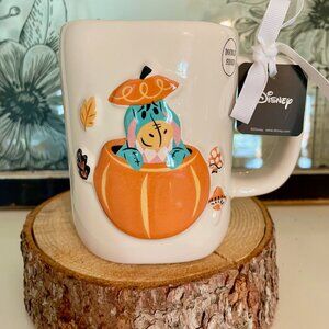 NEW WITH TAGS Rae Dunn & Disney Eeyore Pumpkin Winnie the Pooh Halloween Mug